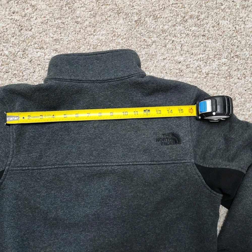 The North Face Men's Alphabet City Fleece Pullover M Charcoal Colorblock 3 Snaps